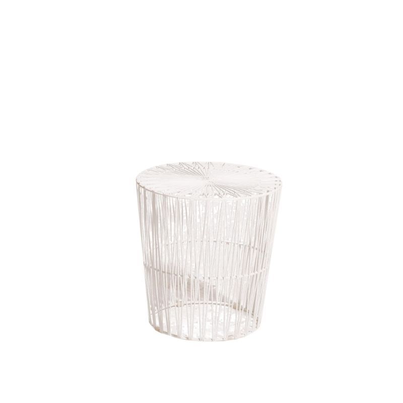 ZED-wire-side-table-hire-white-south-coast