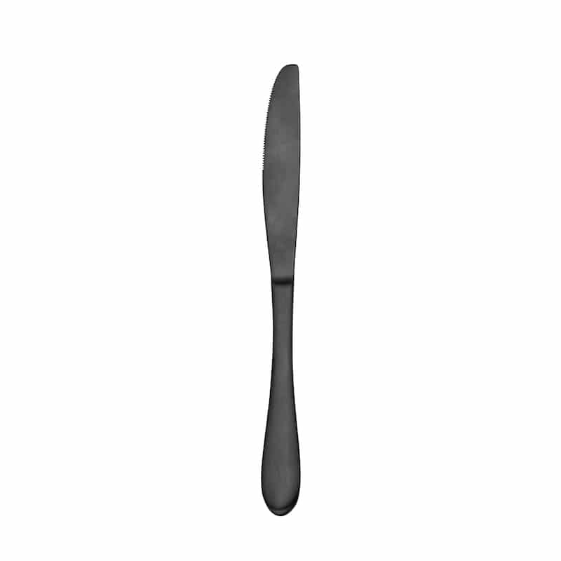 black-cutlery-hire-south-coast-entree-knife